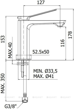 Смеситель для раковины Paffoni Tilt TI071CR Смеситель для раковины Paffoni Tilt TI071CR