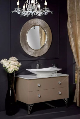 Зеркало SHINE серебро d82 528-SL Boheme