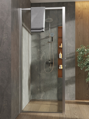 Душевой уголок Orange E23-12080TCR без поддона 120х80, стекло прозрачное