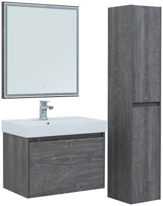 Зеркало Aquanet Nova Lite 60 дуб рошелье LED Зеркало Aquanet Nova Lite 60 дуб рошелье LED