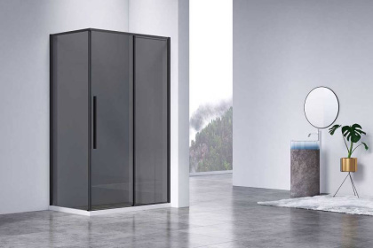 Душевой уголок Slim-N VSR-4SN8011CGB, 1100*800, хром, стекло тонированное