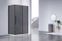 Душевой уголок Slim-N VSR-4SN8011CGB, 1100*800, хром, стекло тонированное