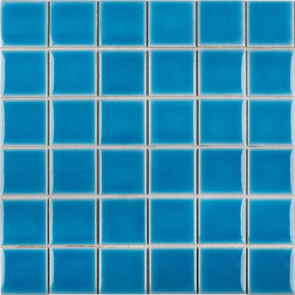 Керамическая мозаика, Crackle Light Blue Glossy 48х48, 5х5 см Керамическая мозаика, Crackle Light Blue Glossy 48х48, 5х5 см