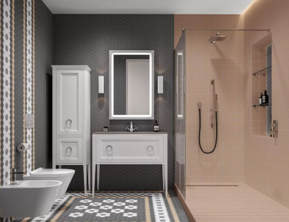 Керамогранит 1336 Агуста  розовый матовый (9,8см*9,8см*7мм) (97шт/0,922м2) из 12 частей 30x40 , м2