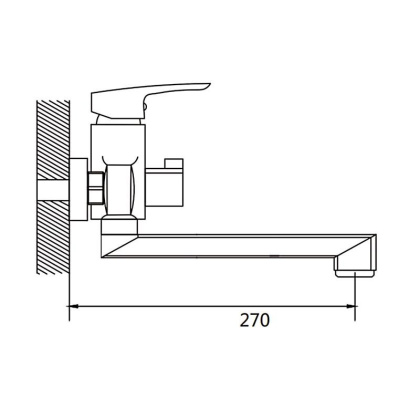 Смеситель для ванны Shevanik S85H S8502H