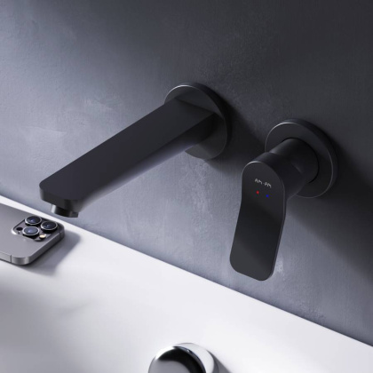 F85A72622 X-Joy, Смеситель д/умывальника, монтируемый в стену, чёрный, шт. F85A72622 X-Joy, Смеситель д/умывальника, монтируемый в стену, чёрный, шт.