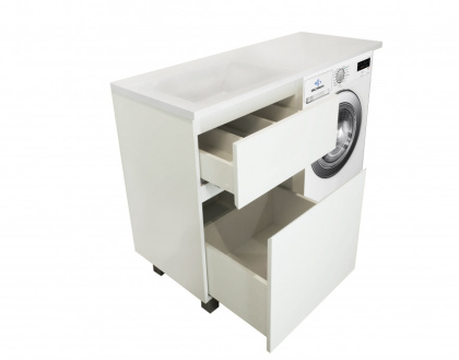 Комплект мебели Dallas Luxe 1500х482 правосторонний напольный 2 ящика (ШхГхВ) 848х476х860