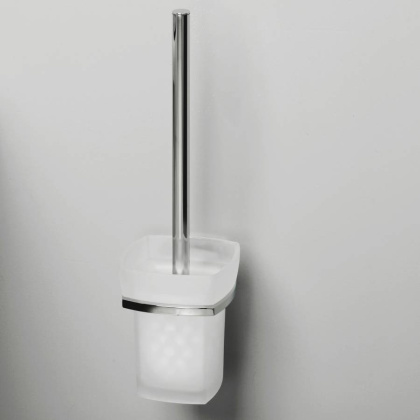 Щетка для унитаза Wern подвесная, 10,7х36,6х14 см, хром и белый, K-2527