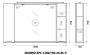 Шкаф подвесной BelBagno MARINO-SPC-1200/750-2A-BL-P