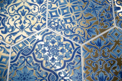 Декор VT\A427\24000 Талья Золотой/металл (23см*20см*6,9мм) (26шт/1,19м2) Орнамент 1, шт