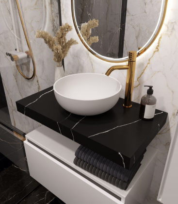 Столешница прямая FLAT NERO MARQUINA 810*460*70