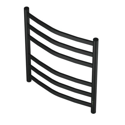 Полотенцесушитель электрический Point Антея PN17856B П6 500x600, диммер справа, черный Полотенцесушитель электрический Point Антея PN17856B П6 500x600, диммер справа, черный