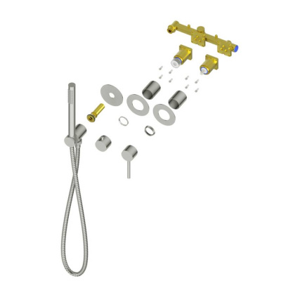 Душевая система Timo Saona SX-2349/17SM скрытого монтажа, золото матовое