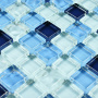 Мозаика стеклянная Blue Drops (чип 8*15*15) 300*300, м2