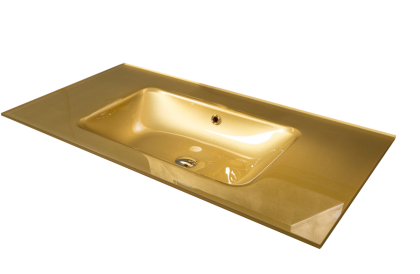 Столешница стекло 80см моноблок ЗОЛОТО Столешница стекло 80см моноблок ЗОЛОТО