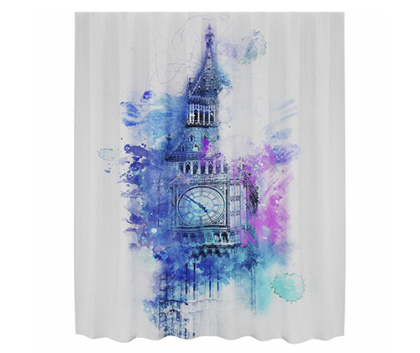 Шторка для ванной Lossa, 180х200 см, белая, SC-81103