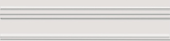 Багет BLB049 Альвао белый 20см*5см*19мм (1уп/15шт/0,19м2) матовый, шт