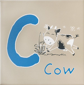 Декор OS\A229\5276 Зоопарк C серый (20см*20см*6,9мм) (10шт/0,4м2), шт