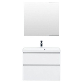 Мебель для ванной Aquanet Гласс 80 белый