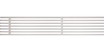 Решетка для дренажного желоба 75 мм, нержавеющая сталь