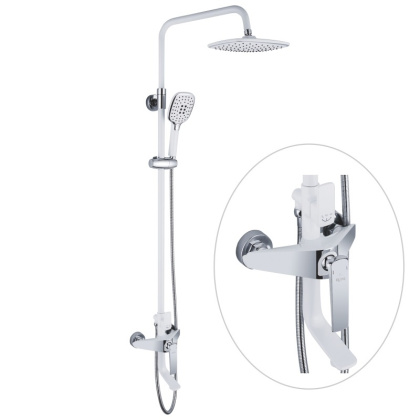 Душевая система латунь белый/хром R1336F