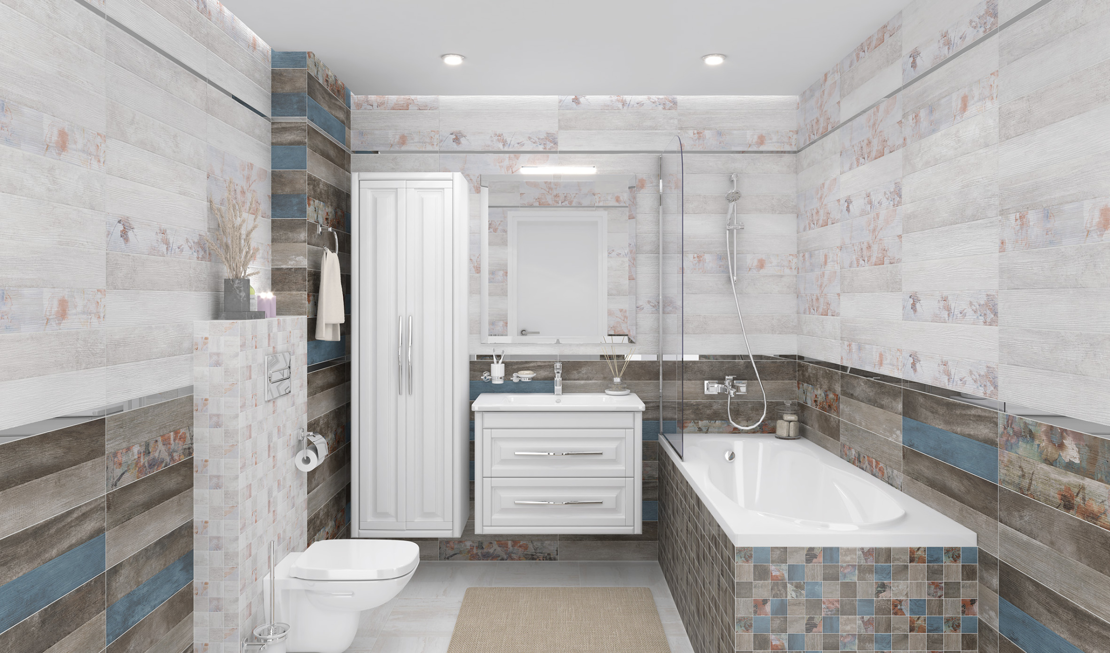 Country Плитка настенная тёмный 60123 20х60