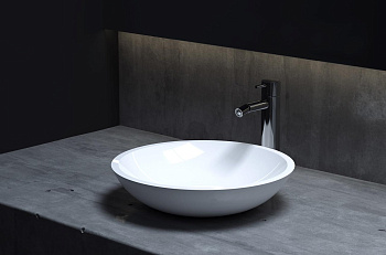 Раковина Salini CALLISTA 105 1101105GRF S-Sense покраска по RAL полностью, накладная, глянцевая