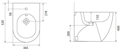 Биде напольное Allen Brau Reality 4.32005.AN антрацит Биде напольное Allen Brau Reality 4.32005.AN антрацит