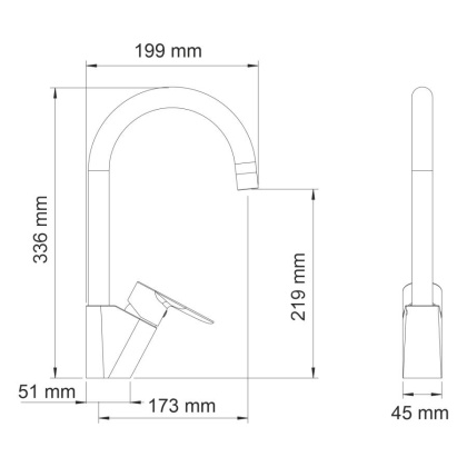 Leine 3507 Смеситель для кухни Wasserkraft