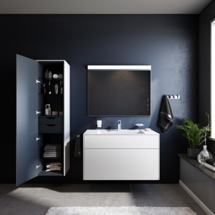 Шкаф-колонна универсальный  подвесной Inspire V2.0, 162х40х35 см, белый, M50ACHX0406WM