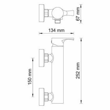 Berkel 4802 Смеситель для душа Wasserkraft Berkel 4802 Смеситель для душа Wasserkraft
