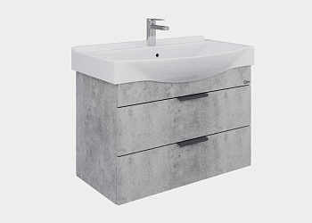 Тумба Onika Девис 80 подвесная, бетон чикаго (ум. Беверли 80)