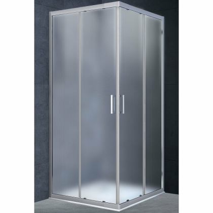 Душевой уголок Rapid VSS-3R90_10MT, (900-1000)x(900-1000), хром, стекло текстурное