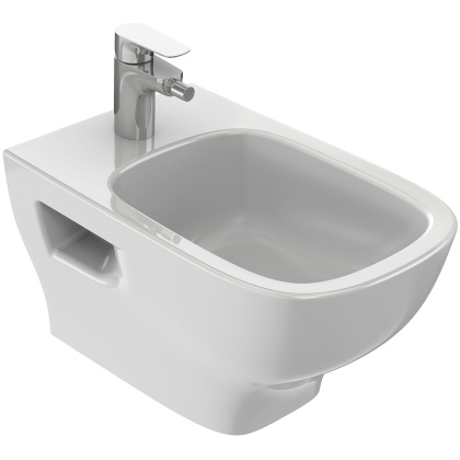 Биде подвесное Jacob Delafon Struktura с отв. для смесителя 54*34см, белый EMC0002-00, шт Биде подвесное Jacob Delafon Struktura с отв. для смесителя 54*34см, белый EMC0002-00, шт