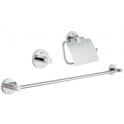Набор аксессуаров GROHE Essentials из 3 предметов, 27х69 см, хром, 40775001