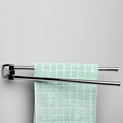 Держатель полотенец Wern двойной, 43,8х6х5,7 см, K-2531