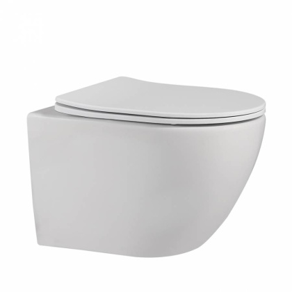 Подвесной унитаз Abber Bequem AC1100MW белый матовый с микролифтом