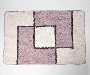 Коврик для ванной комнаты Ruwer, 90х60х1 см, розовый, BM-6705