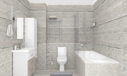 Керамогранит Echo серый 40х40 (11шт_1,76м2), м2