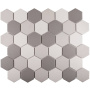 Противоскользящая мозаика, Hexagon Grey Mix Antislip 51x59, Non-Slip