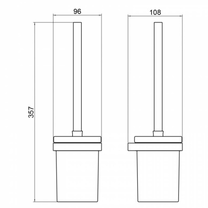 Щетка для туалета Timo Petruma 15261/03 черный Щетка для туалета Timo Petruma 15261/03 черный