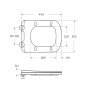 Чаша приставного унитаза BelBagno PRADO BB10150CB Чаша приставного унитаза BelBagno PRADO BB10150CB