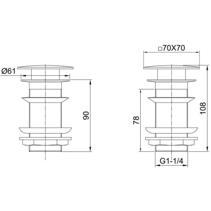 Донный клапан Allen Brau Infinity 5.21025-31 черный матовый Донный клапан Allen Brau Infinity 5.21025-31 черный матовый