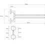 Полотенцедержатель двойной поворотный