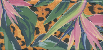 Декор HGD\A494\19056 Пальмейра флора 9,9см*20см*6,9мм (1уп/36шт/0,712м2) Ткань, шт