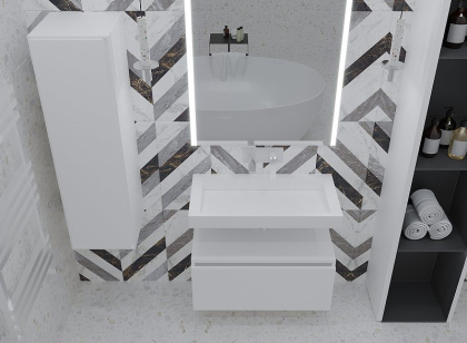 Ящик под столешницу 60см WHITE глянец VALLESSI UNO-S 897-060-W Boheme