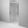 W90G-100-1-195MT Gem Solo Дверь душевая 100х195, стекло прозрачное, профиль матовый Хром