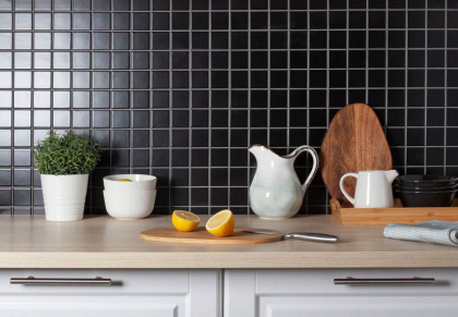 Керамическая мозаика Black Matt 48х48, 5х5 см