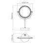 K-1005BLACK Зеркало с LED-подсветкой двухстороннее, стандартное и с 3-х кратным увеличением K-1005BLACK Зеркало с LED-подсветкой двухстороннее, стандартное и с 3-х кратным увеличением
