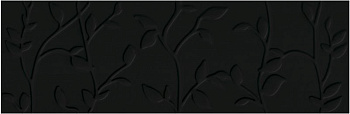 Плитка настенная Winter Vine рельеф черный 29x89 (O-WIN-WTA232) (3шт/0,77м2), м2